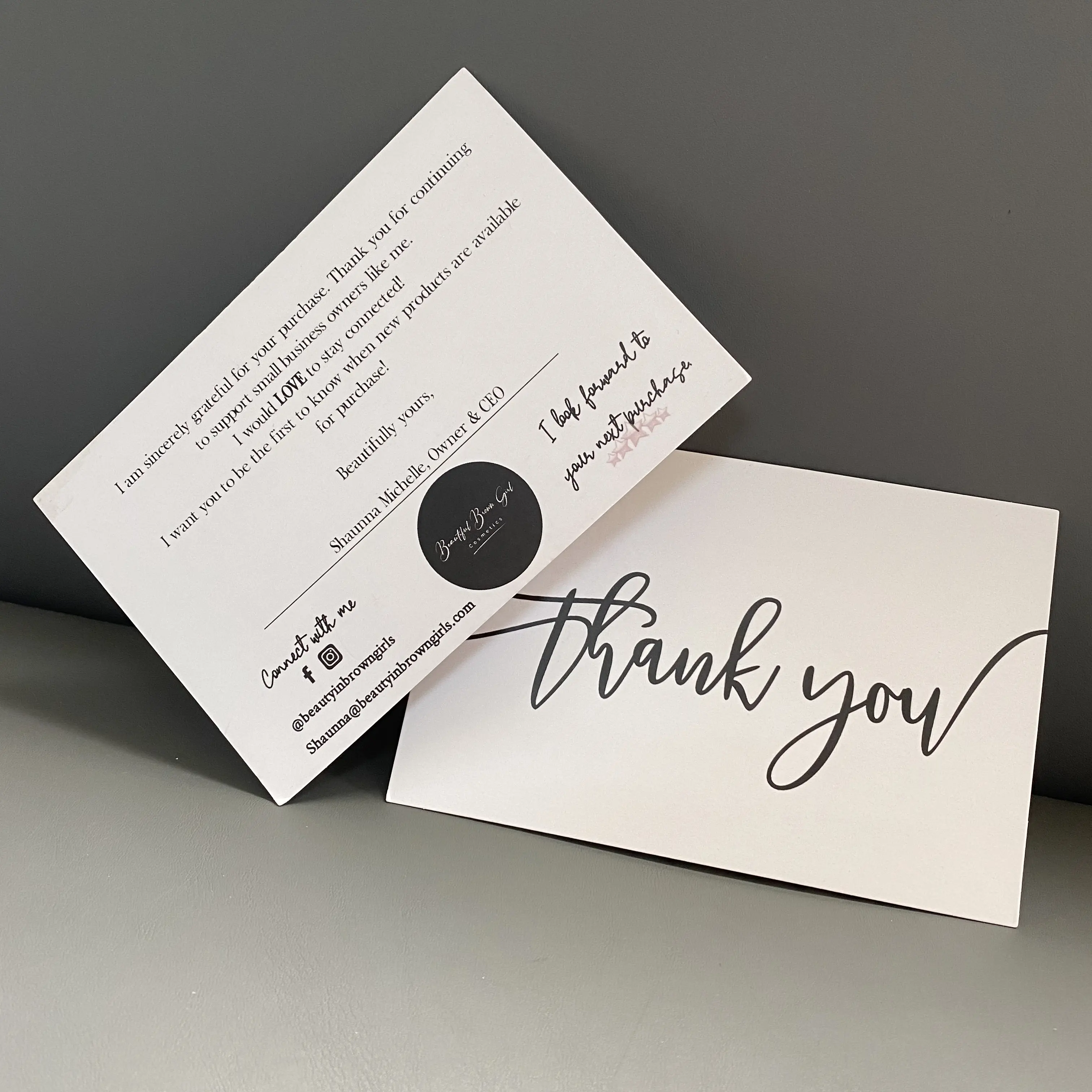 Low MOQ Scented Paper Business Card